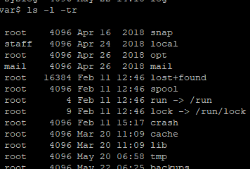 “LS” sort on the modified date